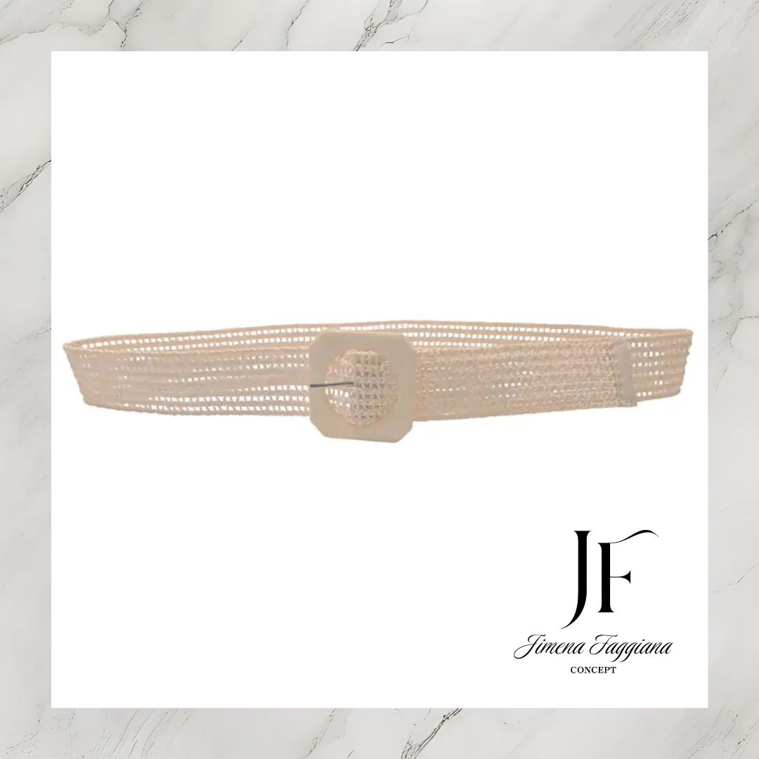Cinturon rafia Crudo - Jimena Faggiana Concept