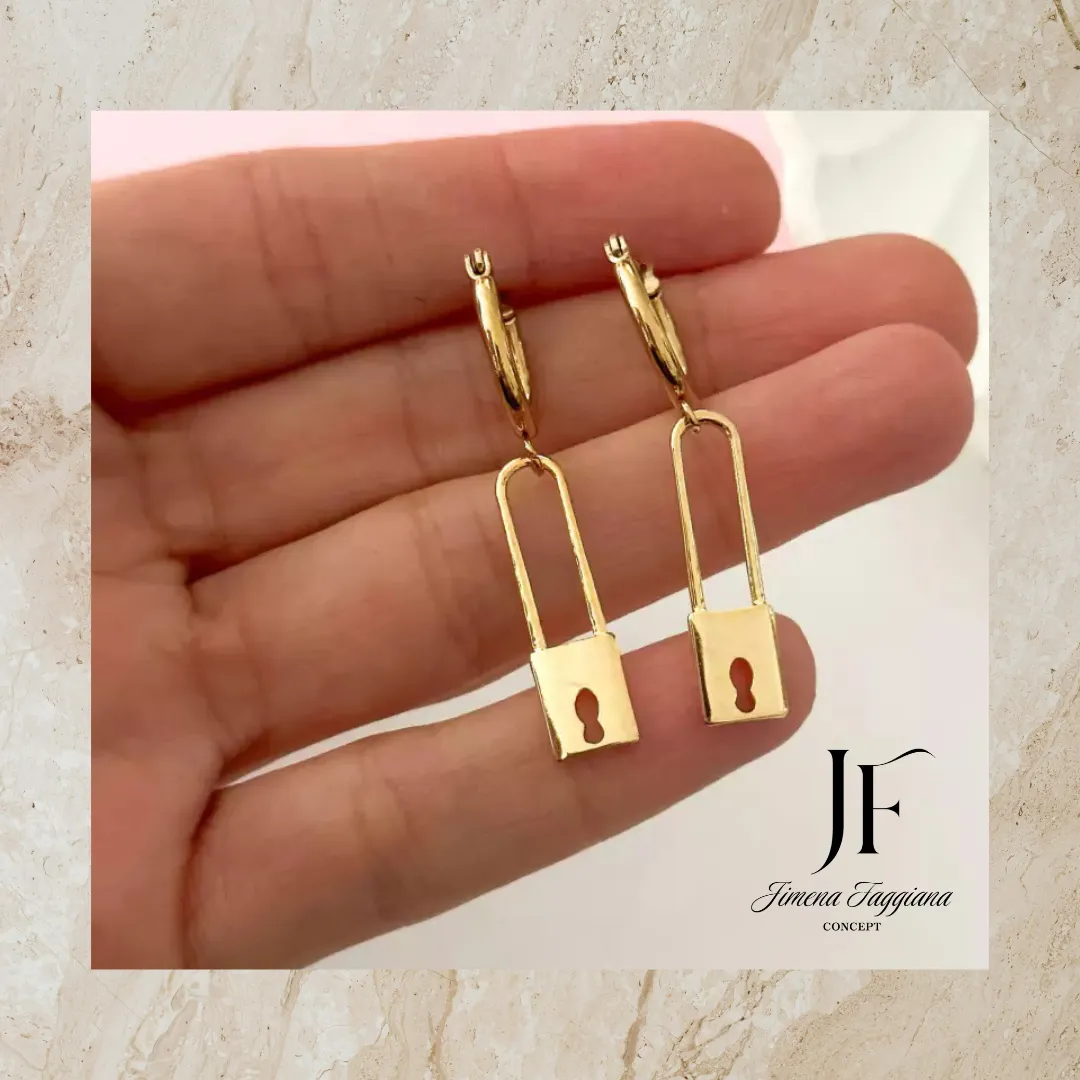 Aro argollita candado - Jimena Faggiana Concept