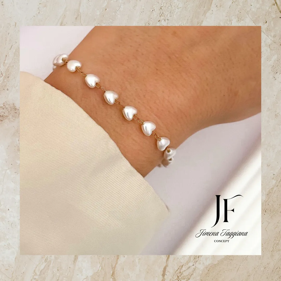 Pulsera corazoncitos - Jimena Faggiana Concept