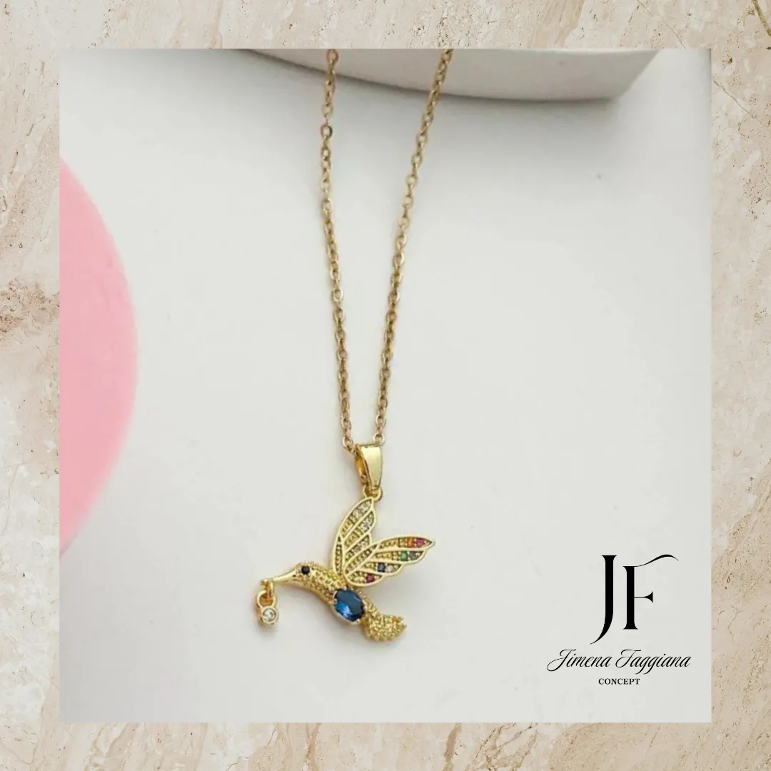 Collar colibri - Jimena Faggiana Concept