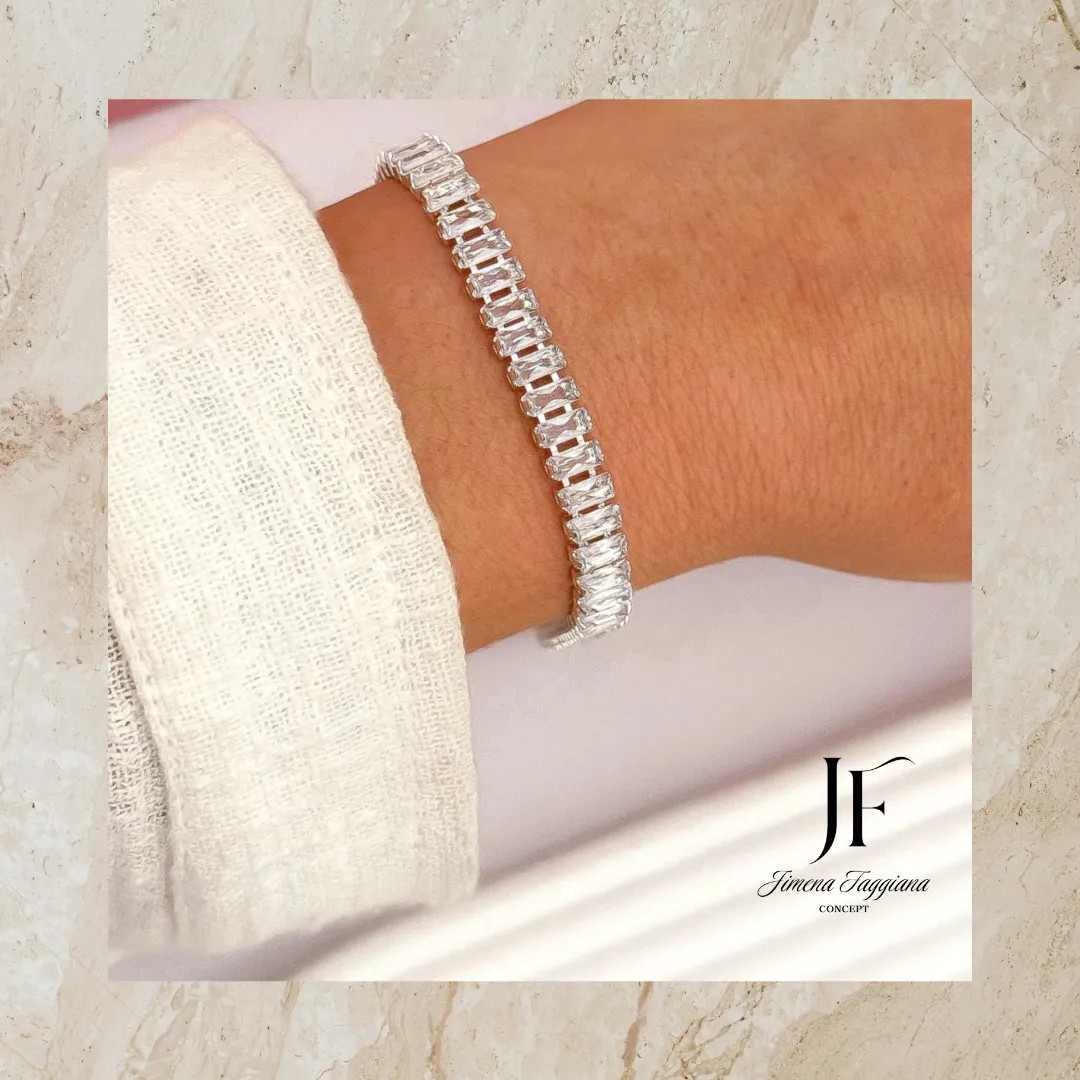 Pulsera Strass con broche - Jimena Faggiana Concept