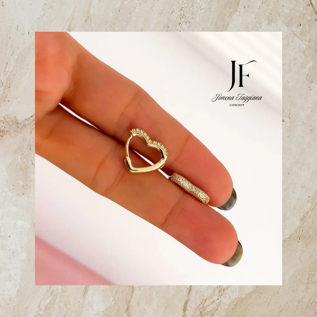 Aro argollita corazon - Jimena Faggiana Concept