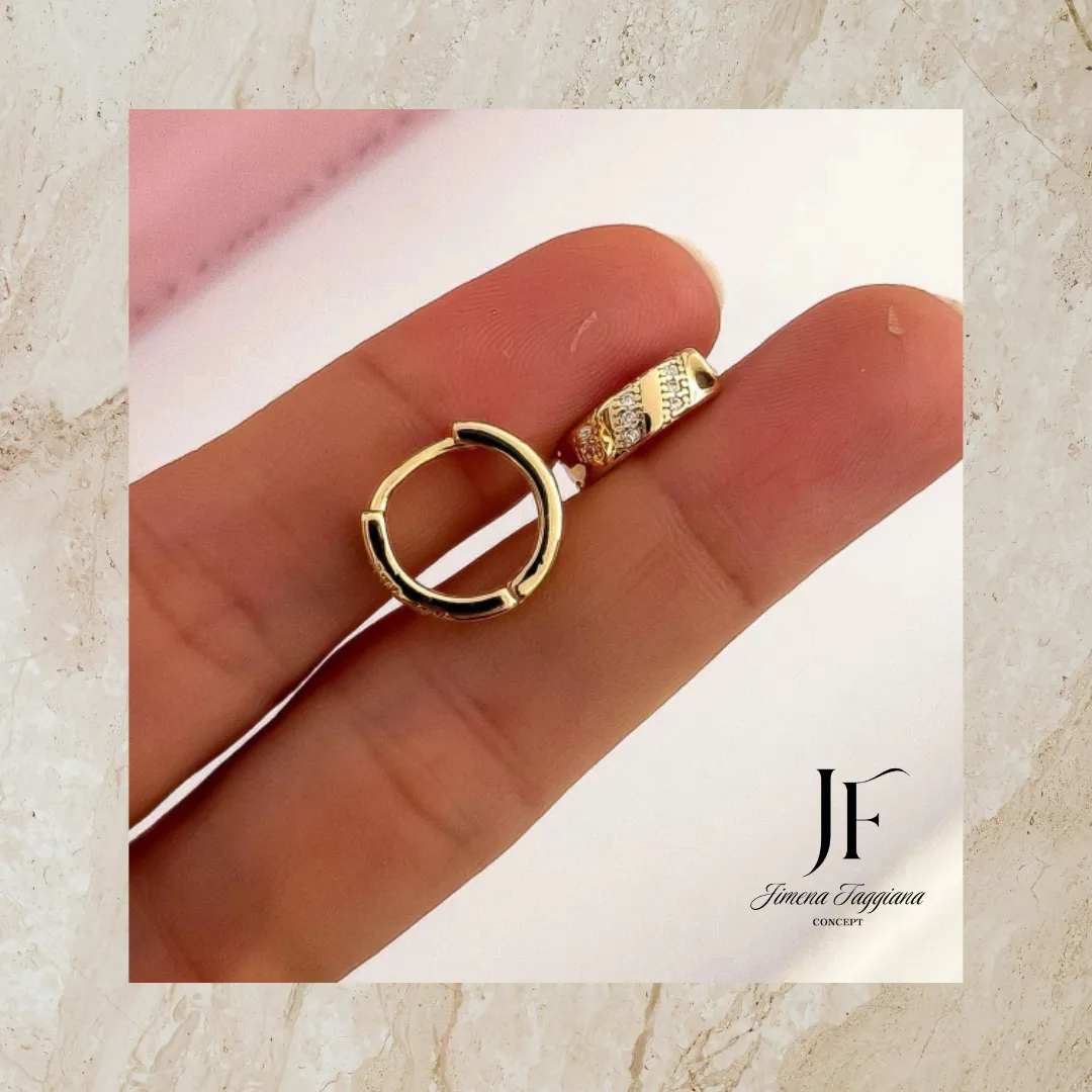 Aro argolla Dorado - Jimena Faggiana Concept